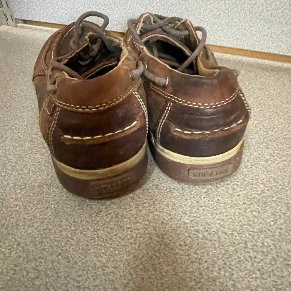 Durango‎ Mens DDB0143 Brown Leather Boat Shoes Moc Toe Loafers Size 9M